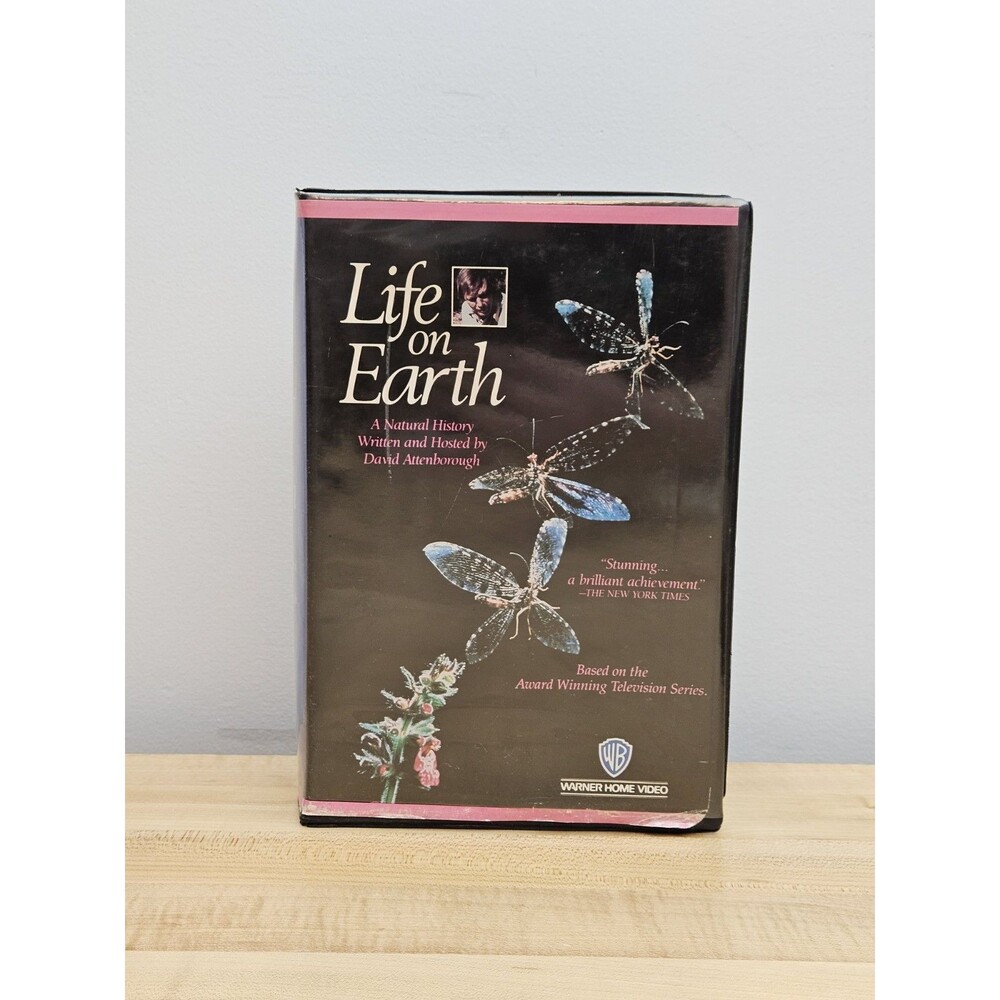 Vintage 1987 Life on Earth VHS Tapes 2 Vol Set BBC David Attenborough